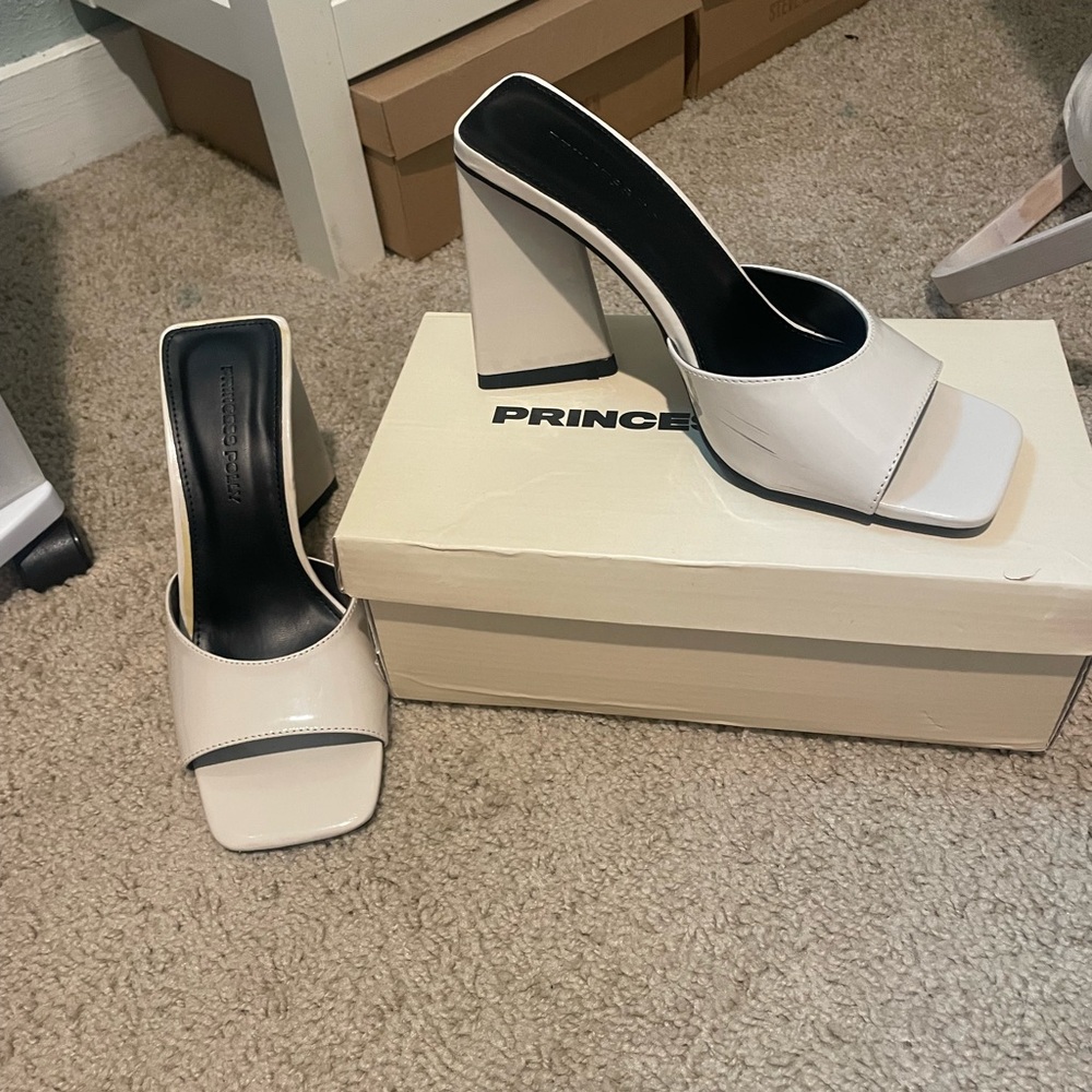 Princess Polly patent leather heels